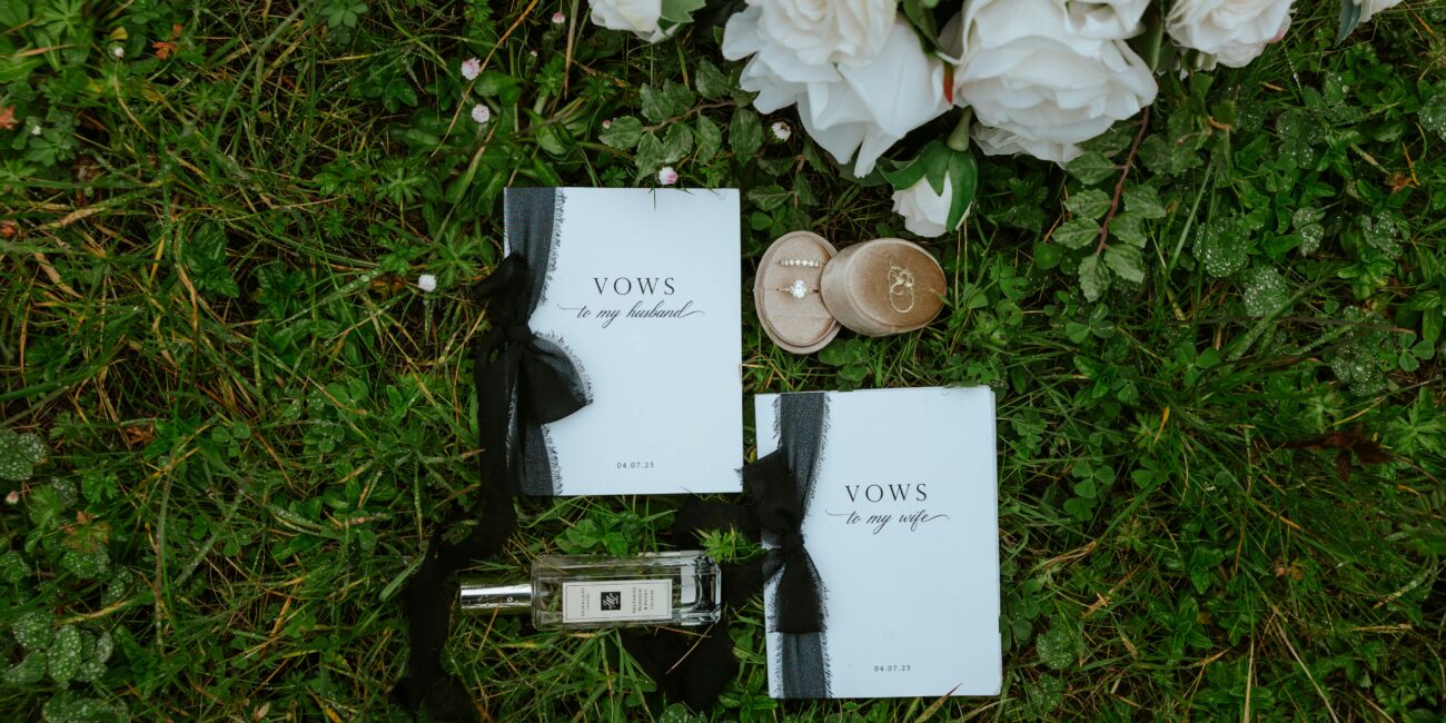 Flatlay auf Rasen